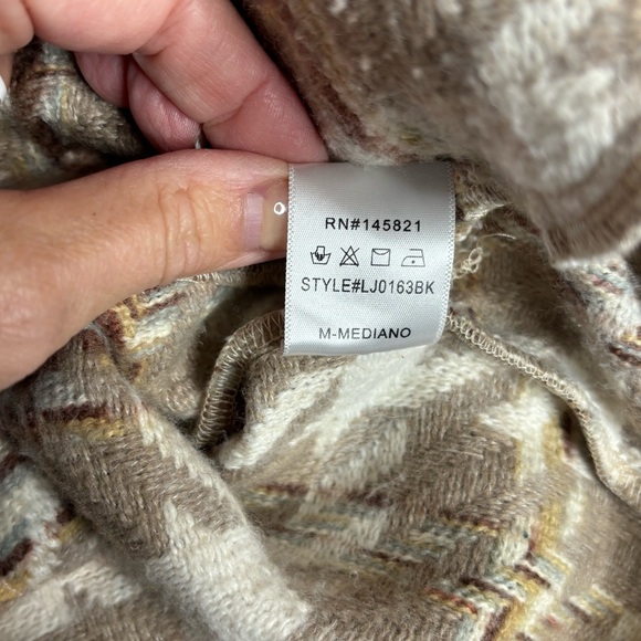 Listicle Taupe Multi Plaid Shacket Overshirt Jacket Neutral Cozy M - Picture 13 of 13